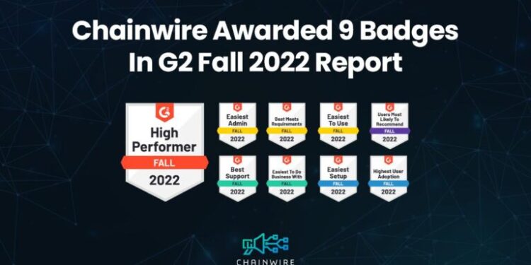 Chainwire Bags Nine G2 Excellency Badges for It’s Crypto Press Release Distribution Platform