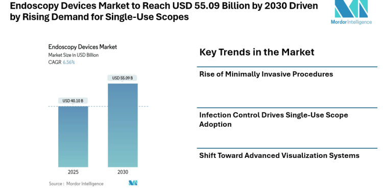 Endoscopy Devices Market to Reach US$ 55.09 Billion by 2030 Driven by Rising Demand for Minimally Invasive Procedures and Single-Use Scopes